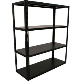 4 Shelf Heavy Duty Boltless Shelving, Steel Deck, Starter, 60"W x 24"D x 72"H