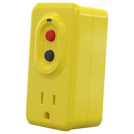 Ground Fault Circuit Interrupter Outlet Adapter For Dry Use Only