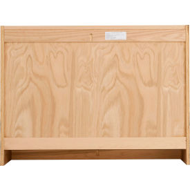 Access Open Shelf Bookcase, 48"W x 22"D x 35"H, Red Oak
