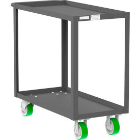 Steel Utility Cart with 2 Shelves, 2000 lb. Capacity, 41"L x 18"W x 36"H