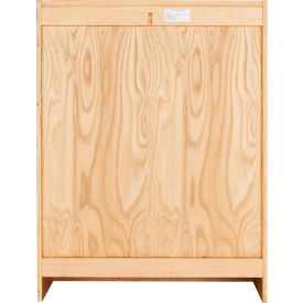 Access Open Shelf Bookcase, 36"W x 16"D x 48"H, Red Oak
