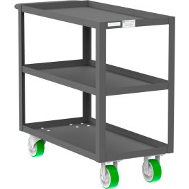 Steel Utility Cart with 3 Shelves, 2000 lb. Capacity, 41"L x 18"W x 36"H