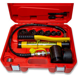 TuffPunch Hydraulic Knockout Punch Set, 15 Ton Punching Force