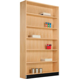 Access Tall Open Shelf Bookcase, 48"W x 16"D x 84"H, Maple