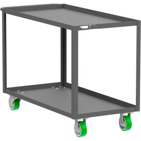 Steel Utility Cart with 2 Shelves, 2000 lb. Capacity, 53"L x 24"W x 36"H