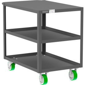 Steel Flat Top Utility Cart with 3 Shelves, 2000 lb. Capacity, 41"L x 24"W x 36"H