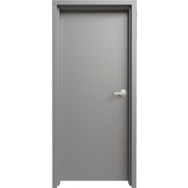 Prehung Knock Down Frame Commercial Door Kit, Cylindrical Lock, Left Hand, 28"W x 80"H
