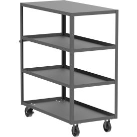 Steel Flat Top Utility Cart with 4 Shelves, 3600 lb. Capacity, 53"L x 24"W x 56"H