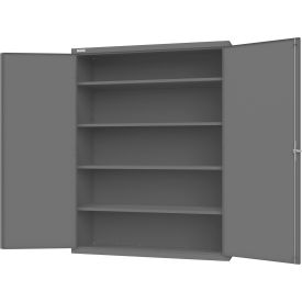 Industrial Duty Storage Cabinet, 60"W x 24"D x 78"H, Gray, All-Welded