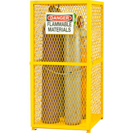 Vertical Gas Cylinder Cabinet, 9 Cylinders Cap., 30-7/16"W x 30-3/16"D x 71-3/4"H