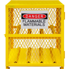 Horizontal Gas Cylinder Cabinet, 4 Cylinders Capacity, 29-3/4"W x 30-1/8"D x 34-7/8"H
