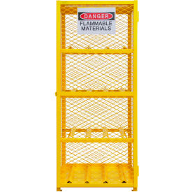 Horizontal Gas Cylinder Cabinet, 8 Cylinders Capacity, 30"W x 30-3/16"D x 71-7/8"H