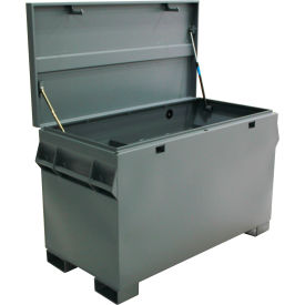 Jobsite Box, 18 Cu. Ft. Capacity, 50"W x 24"D x 31"H, Gray