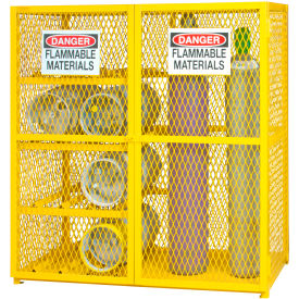 Combo Gas Cylinder Cabinet, 17 Cylinders Capacity, 60"W x 30-1/8"D x 71-7/8"H