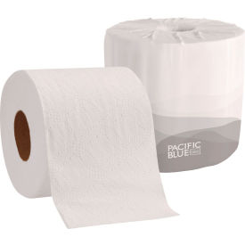 Pacific Blue Basic Bathroom Tissue, 2-Ply, White, 550/Roll, 80/Case