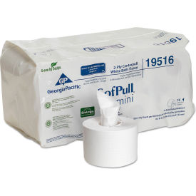 SofPull Mini Center Pull Bath Tissue, 2-Ply, White, 500 Sheets/Roll, 16 Rolls/Case