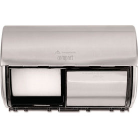 Compact Coreless Side-by-Side 2-Roll Dispenser, Stainless Steel