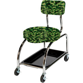Heavy Duty Mechanics Tool Trolley with Dual Bar Backrest, 450 lb. Cap., Black/Chrome
