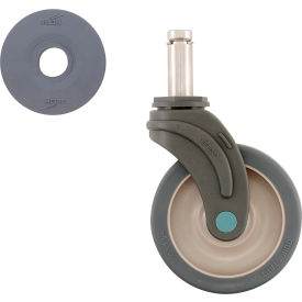 5" Total-Guard Swivel Stem Caster For Industrial Wire Shelving Racks