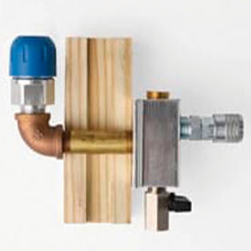 1" Thru Wall Outlet Kit, 1/2" NPT On Face