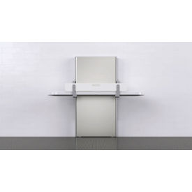 Ascent Adjustable Height Universal Changing Table, 500 lb. Capacity, Silver