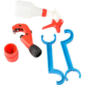 2" Installation Tool Kit with Spanner Wrenches, Pipe Cutter & Spray Bottle
