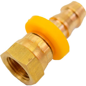 3/8" Push On Hose Fitting x 1/4" Female Swivel NPT