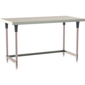 TableWorx 304 Stainless Steel Stationary Table, 60 x 30", 3-Sided Frame