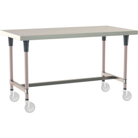 TableWorx 304 Stainless Steel Mobile-Ready Table, 60 x 30"