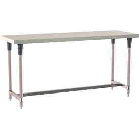 TableWorx 304 Stainless Steel Stationary Table, 72 x 24", I-Frame