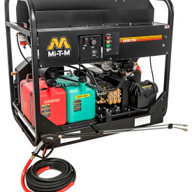 Stationary Gasoline Hot Water Pressure Washer, GX630 Honda, 4000 PSI, 4 GPM