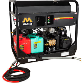 Stationary Gasoline Hot Water Pressure Washer, CH730 Kohler, 3500 PSI, 5.6 GPM