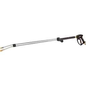 Hot Water Pressure Washer Trigger Gun with 48" Insulated Dual Lance, Max 5000 PSI