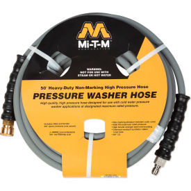 Pressure Washer Hose with Quick Couplers, 3/8" x 50', Max 4000 PSI