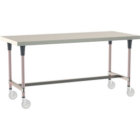 TableWorx 304 Stainless Steel Mobile-Ready Table, 72 x 30"