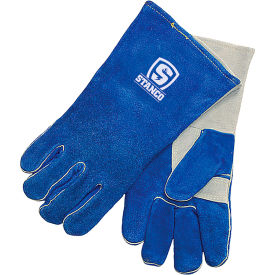 Select Split Cowhide Welding Glove, L, Royal Blue
