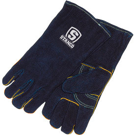 Select Split Cowhide Welding Glove, L, Black