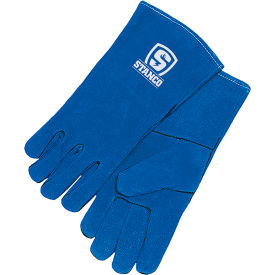 Welding Glove For the Lady Welder, M, Deluxe Blue