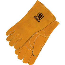 Select Split Cowhide Welding Glove, XL, Deluxe Gold