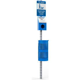 Complete Pet Station with 400 Header Bags, Aluminum, Forest Green