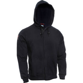 Men's Flame Resistant Essentials Zip Front Hoodie, M-T, Navy