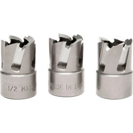 RotaCut Hole Cutter, 1/2" Dia. x 1/4" Depth of Cut, Pack of 3