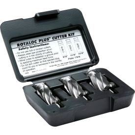 RotaLoc Plus Cutter Kit, 9/16, 11/16, 13/16" Diameter, 1" Depth of Cut