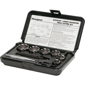Large Diameter Hole Cutter Kit, 1/2" Depth of Cut, Pack of 12
