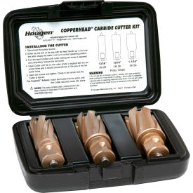 Copperhead Carbide Cutter Kit, 13/16, 15/16, 1-1/16" Diameter x 1" Depth of Cut
