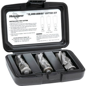 12,000-Series Cutter Kit, 5/8, 3/4, 7/8" Diameter x 1" Depth of Cut