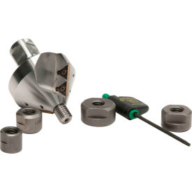 Hougen 2 Flute Carbide Countersink Kit with 4 Pilots, 82 Degree