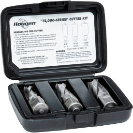 12,000-Series Cutter Kit, 9/16, 11/16, 13/16" Dia. x 1" Depth of Cut