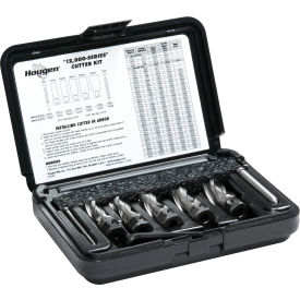 12,000-Series Annular Cutter Kit, 14, 16, 18, 20, 22mm Diameter x 25mm Depth of Cut