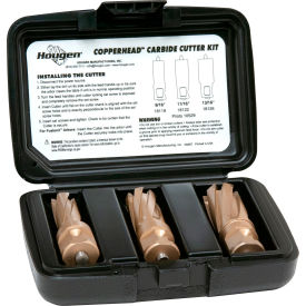 Copperhead Carbide Cutter Kit, 9/16, 11/16, 13/16" Dia. x 1" Depth of Cut